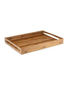 Plateau L bambou foncé