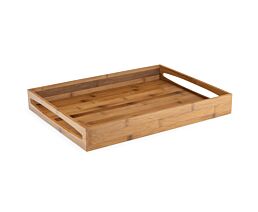 Plateau M 47,5x35x6 cm bambou foncé