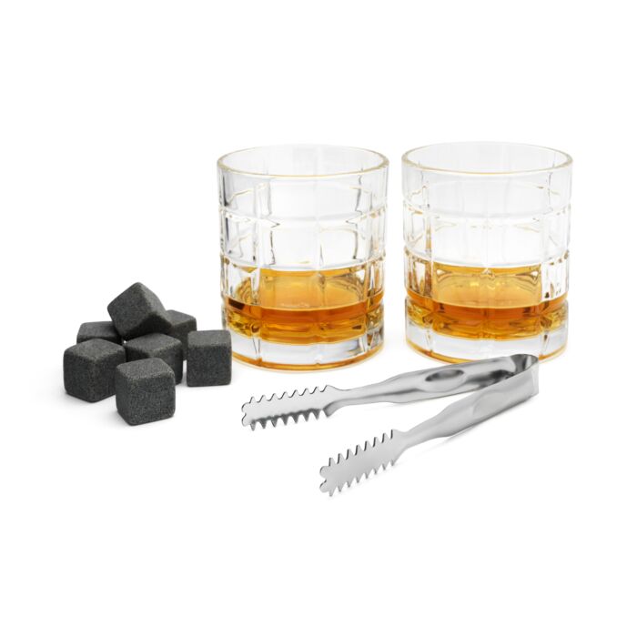 Set de 2 verres à whisky gravés Monde - Le Journal du Whisky